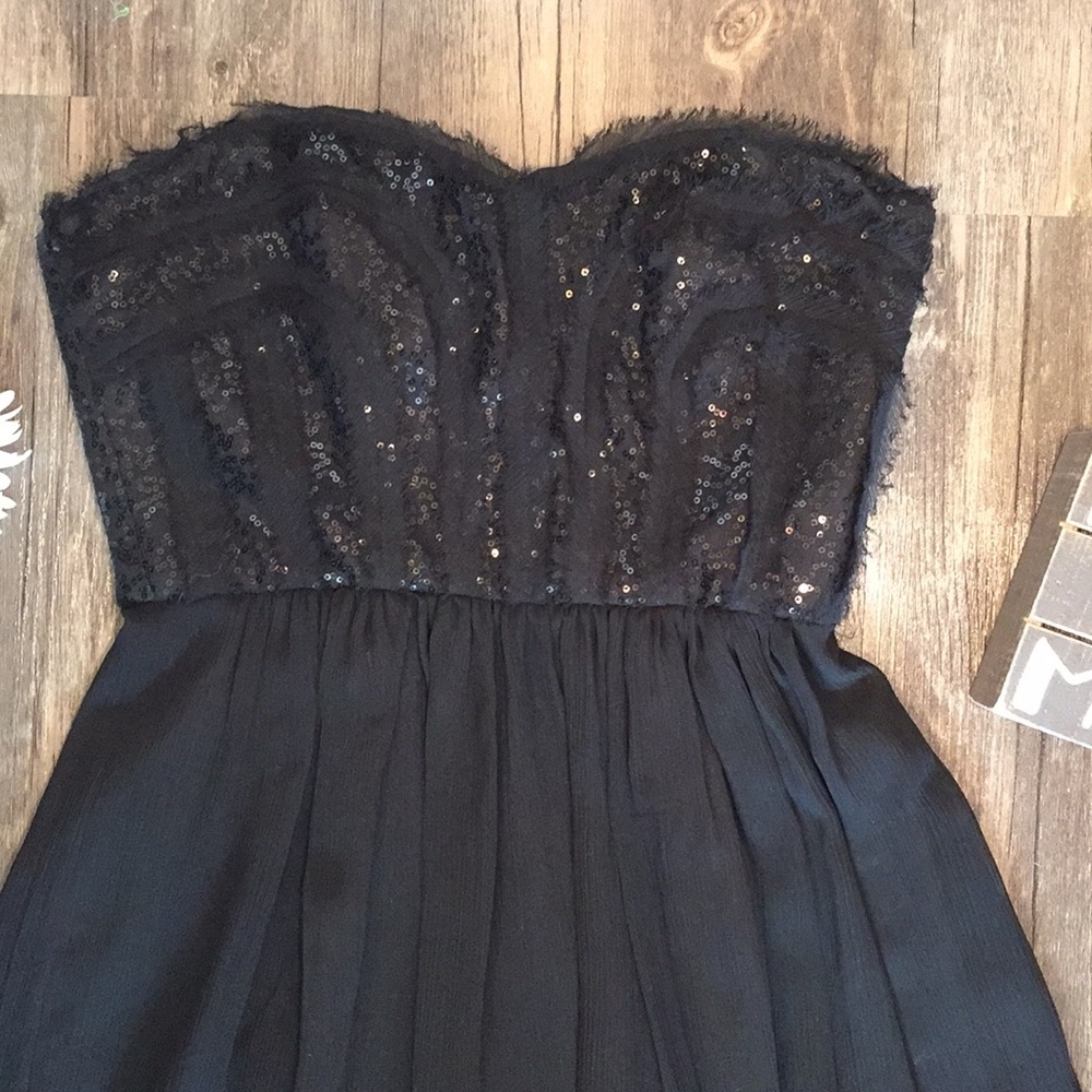 🖤Max & Cleo🖤 strapless black Monica dress size 4 - Picture 2 of 8